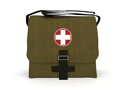 картинка Сумка санитарная для оказания первой помощи подразделениями сил ГО (приказ 61н) от магазина Одежда+